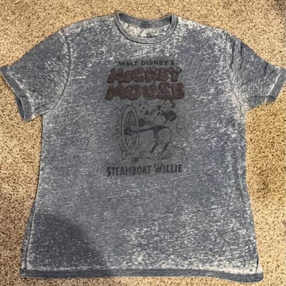 Disney Parks Mickey Mouse Burnout Style T-shirt - Vintage item SZ XL - Unisex